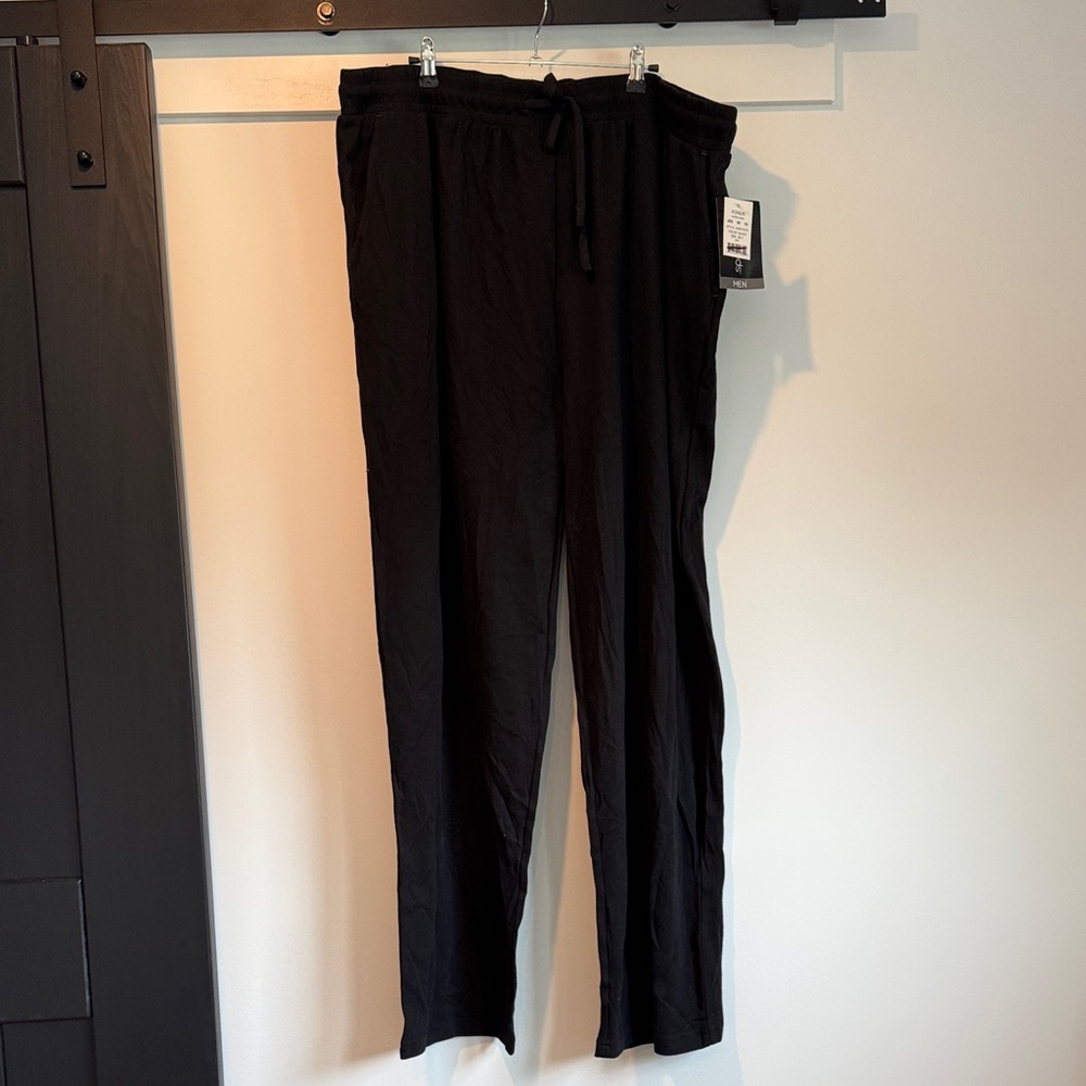 Cuddl Duds Men's Black Joggers